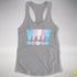 Transgender Pride Exclamation Points Women's Racerback Tank - Heather Grey